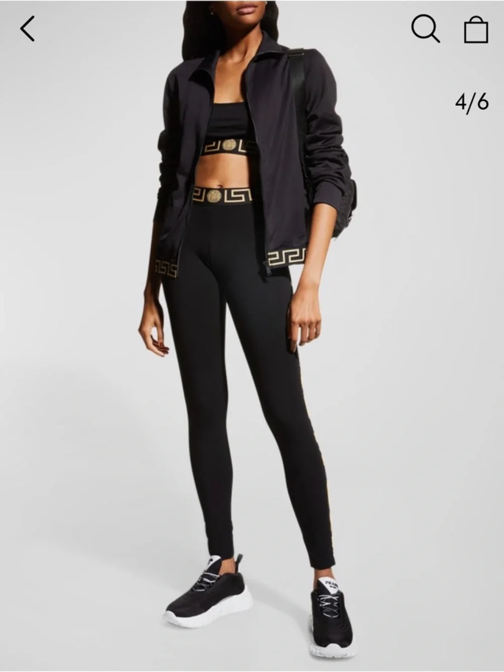 Versace Greca Border Track Black Jacket - Picture 5 of 12